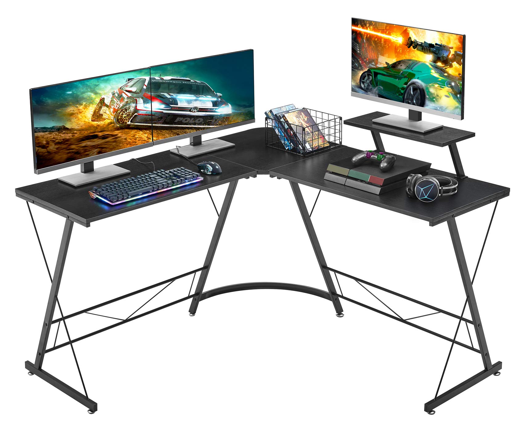 Buy Mr IRONSTONE LShaped Desk 50.8" Computer Corner Desk, Home Gaming
