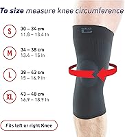 Vista 6 de Neo-G Rodillera para uso diario, deportes, buena para esguinces, tensiones, músculos débiles, rodilleras para hombres y mujeres, flujo de aire