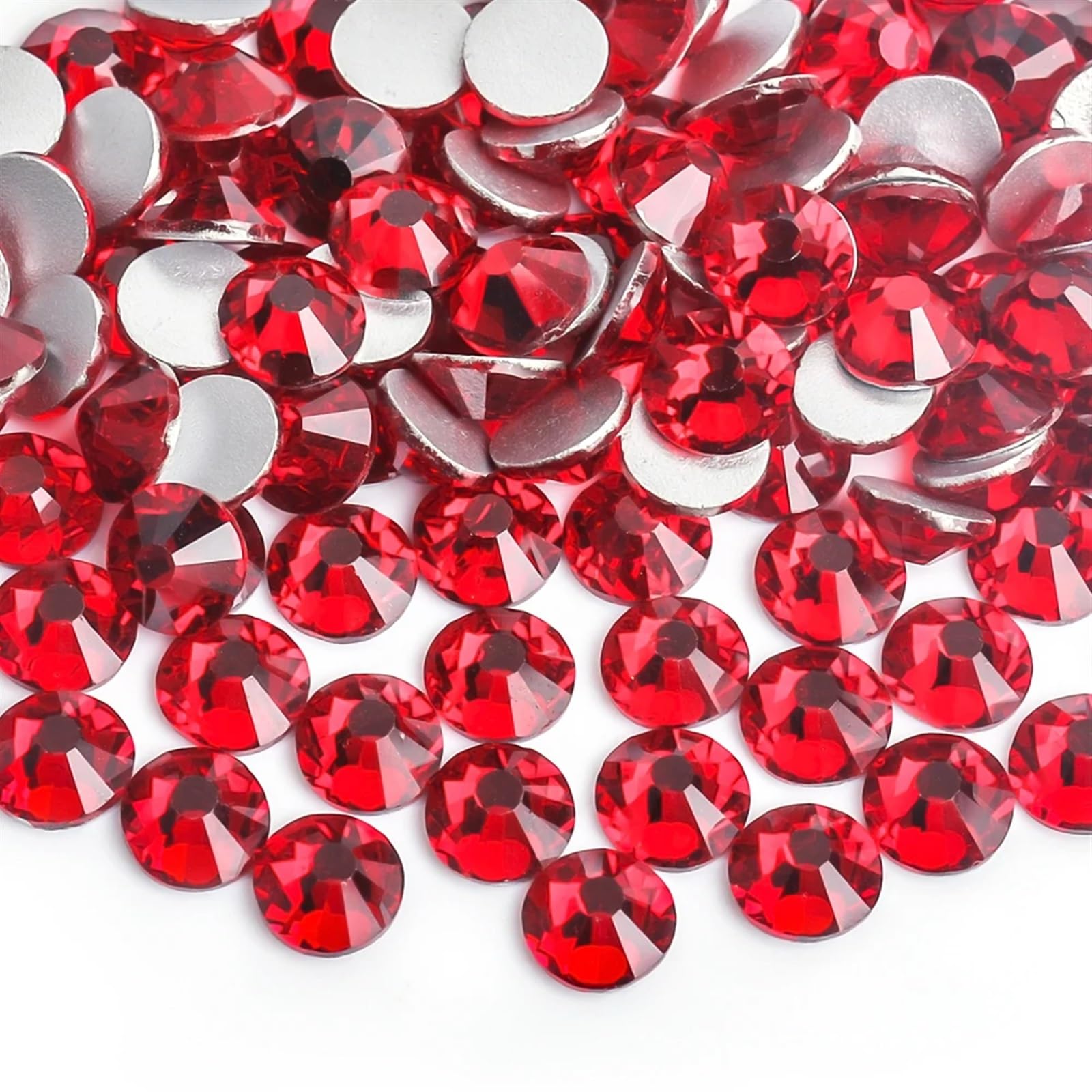 Trapano per unghie Strass in vetro Strass in vetro cristallo non hotfix da SS3 a SS40 multicolore 1440 pezzi(Citirine,SS3 1440pcs)