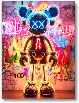 Streetwear Fashion Room Decor UNFRAMED 12 x 16 Michael Jordan Shoes Sneaker Poster Sneakerhead Posters Air Jordans Teen Boy Room Girl Room Wall Art Prints Bedroom, Dorm, Desk - Rainbow Neon K