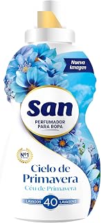 SAN Cielo de Primavera | Perfumador Líquido Concentrado Ropa Lavadora | Fragancia Duradera | 40 Lavados