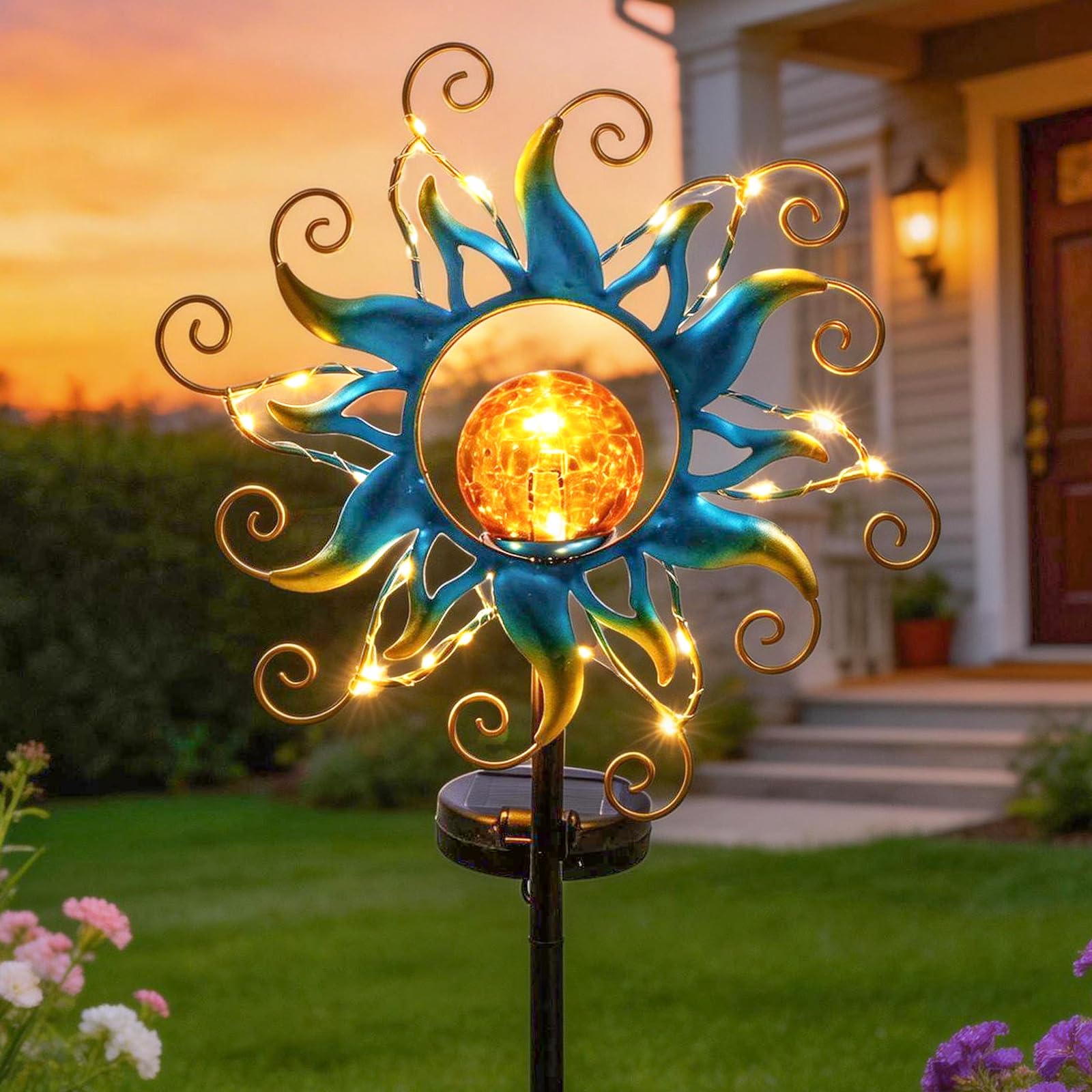 Kacux Solar Globe Stake Light