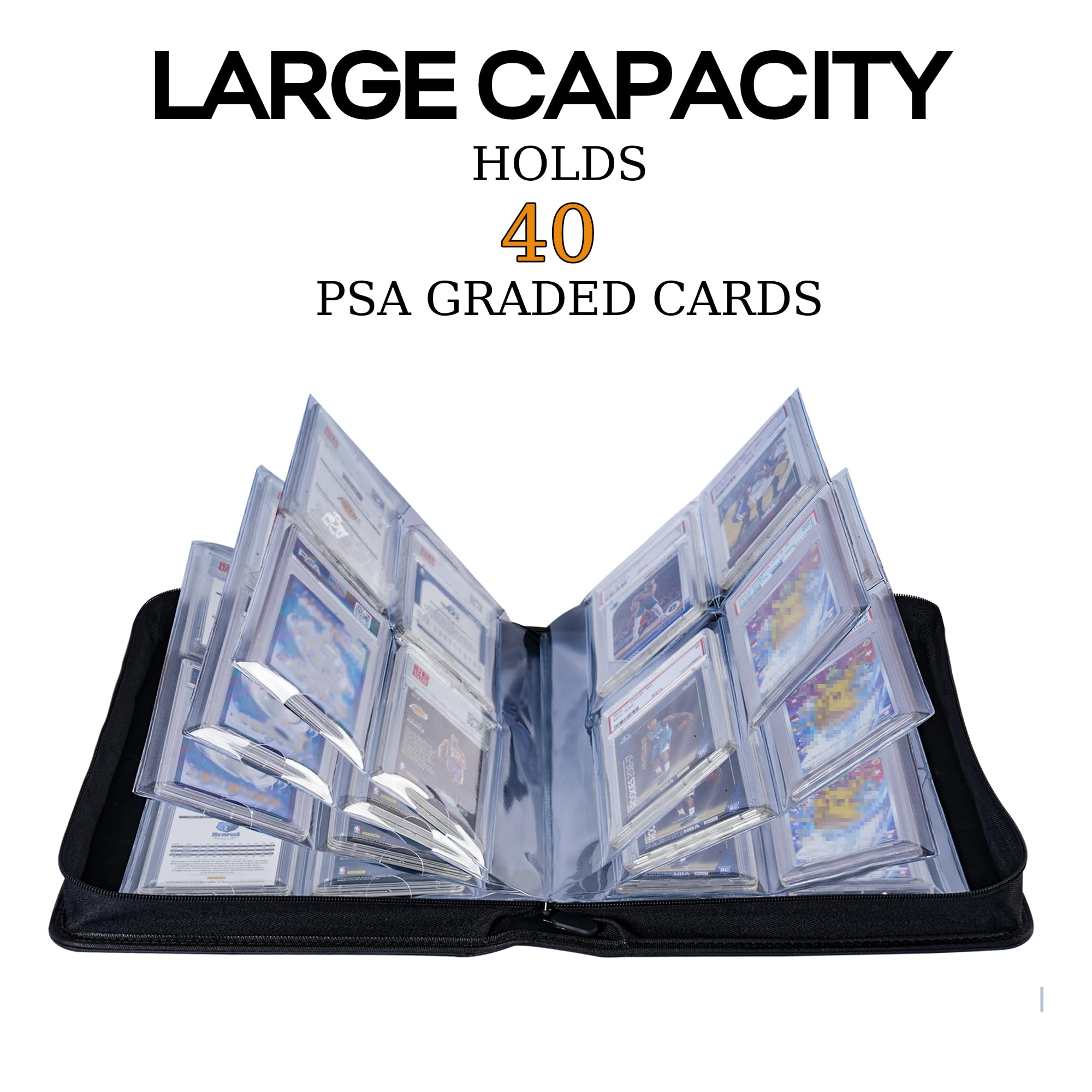 MORABTO Graded Card Binder,Holds 40 Graded Cards,4 Pocket Slab Binder For  PSA,Premium Graded Card Holder with Sleeves Teal : Amazon.ca: Toys & Games