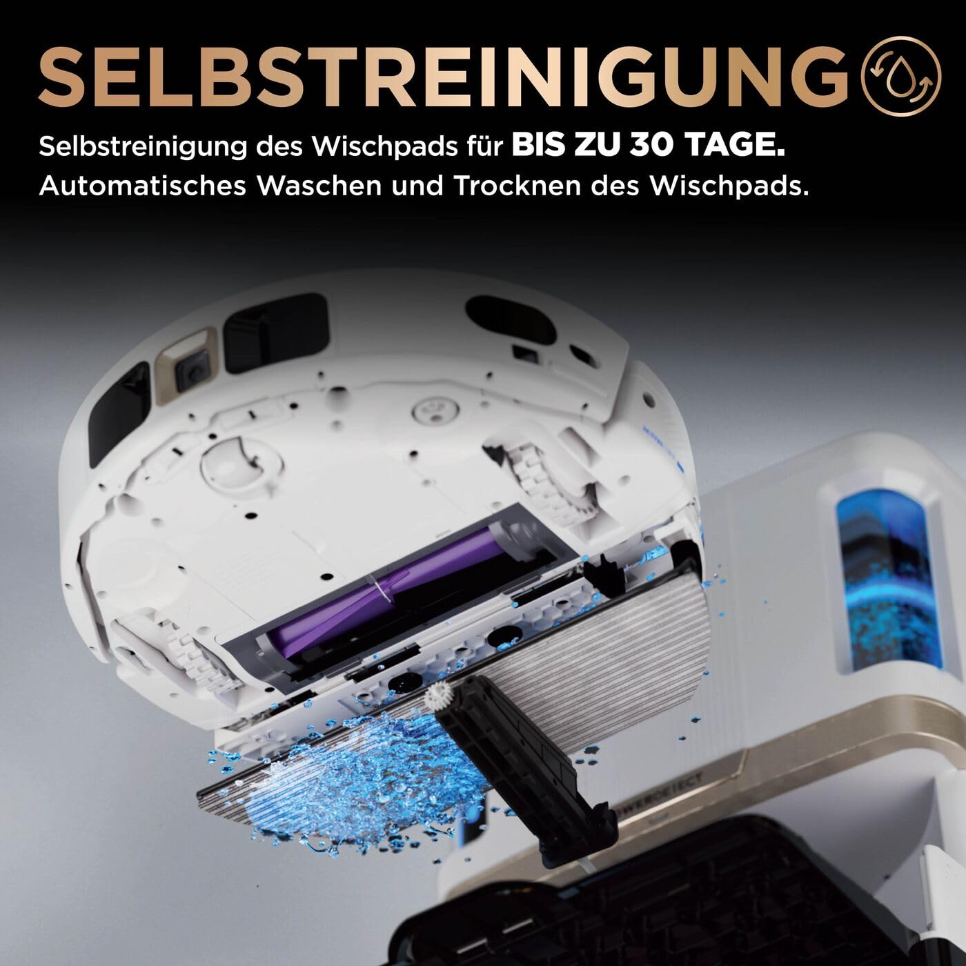 Shark PowerDetect 2-in-1-Saug- & Wischroboter, NeverTouch Pro 60 Tage, Selbst-Entleerung, Befüllung & -Reinigung, 3D- & LiDAR-Navi, NeverStuck-Hindernisumgehung, App-Steuerung, Weiß, AV2800ZEEUWH