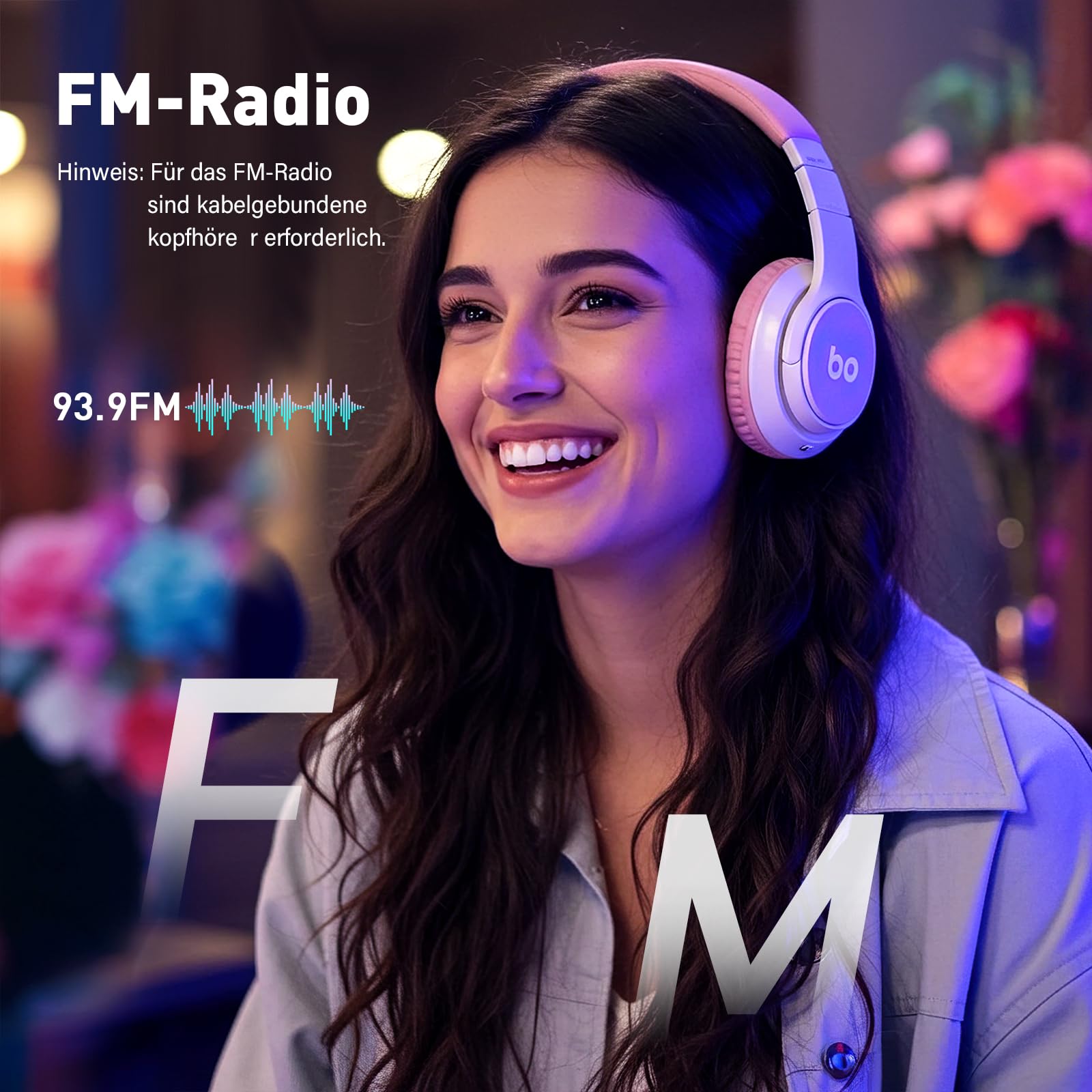 Lecteur MP3 Bluetooth 128 Go avec Radio FM, Enregistreur Vocal, Son HiFi, Blanc