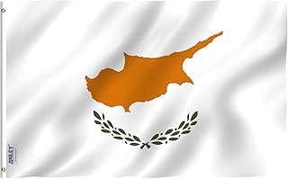 ANLEY Fly Breeze 3x5 Feet Cyprus Flag - Vivid Color and UV Fade Resistant - Canvas Header and Double Stitched - Republic of Cyprus Flags Polyester with Brass Grommets 3 X 5 FT