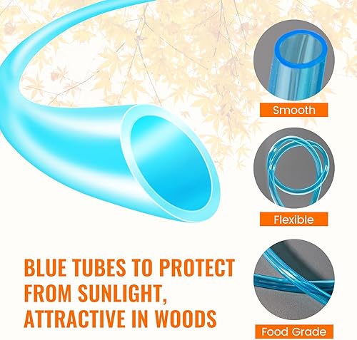 Miniatura 3 de Línea de tubos de roscado de árbol de jarabe de arce de 60 pies, tubos extractores de colección de jarabe para suministros de jarabe de arce de