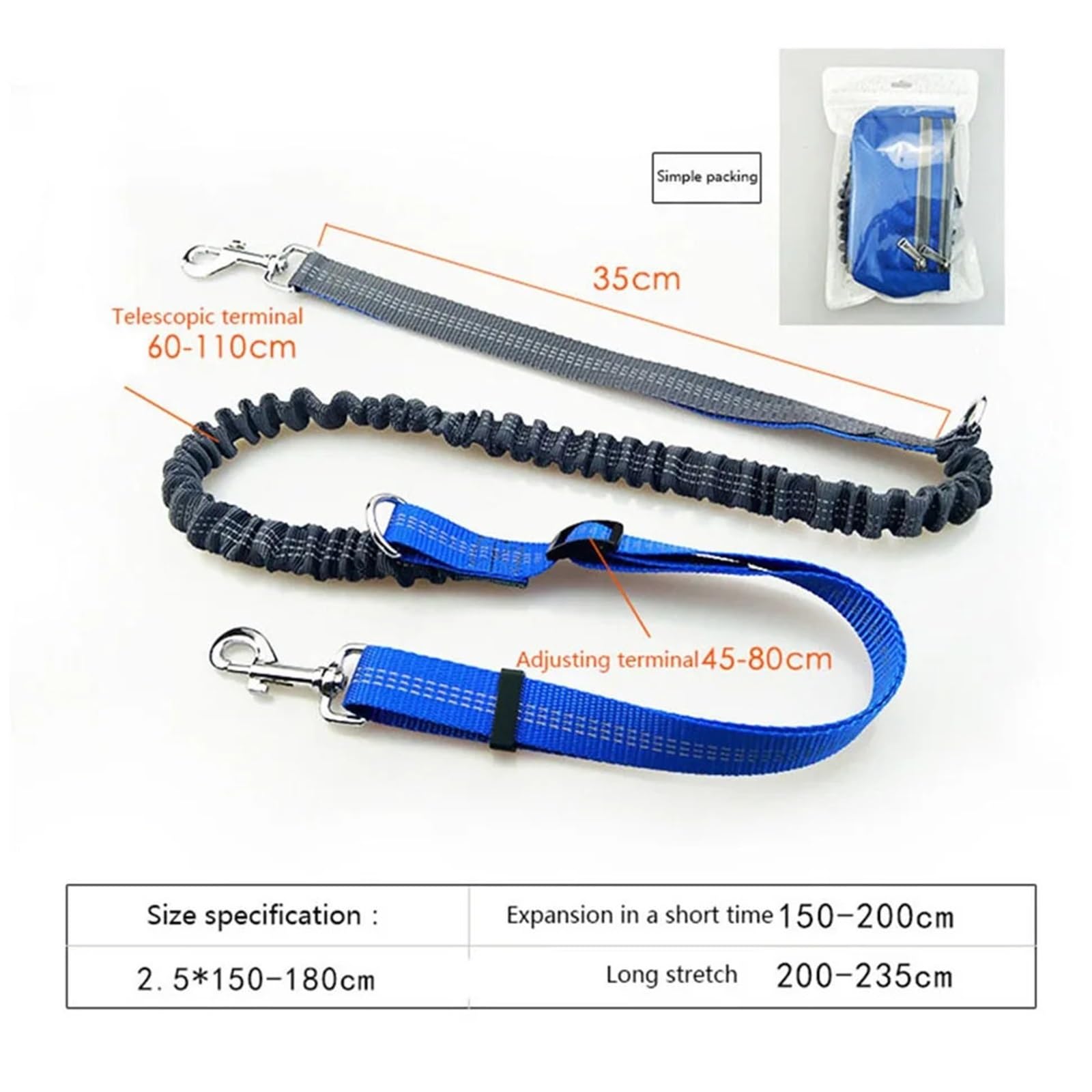 Hunde-Laufgurt Hunde Taille Tasche Hände Frei Multifunktions Hund Gürtel Laufen Elastizität Einstellbare Hundeleinen(Green)