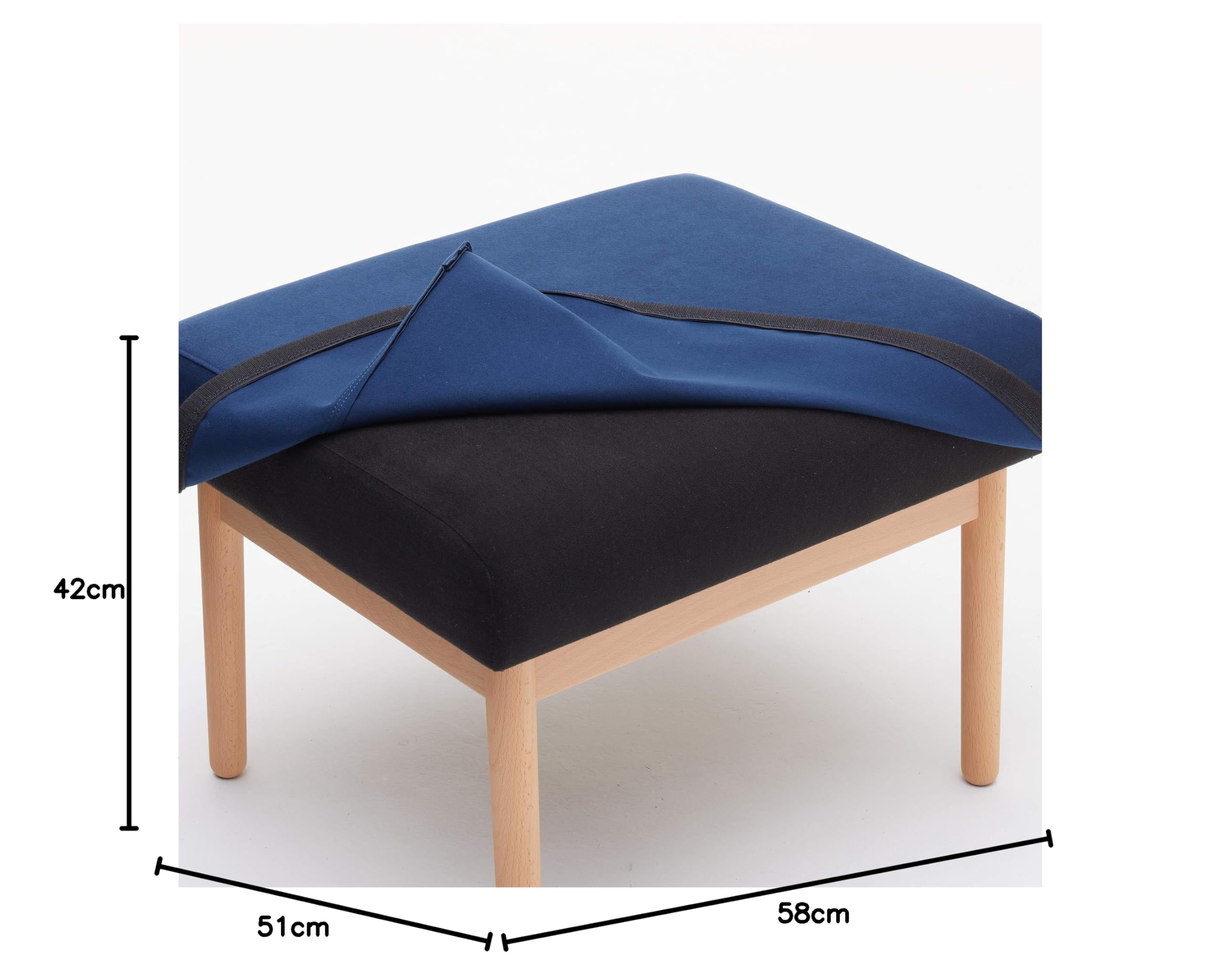 Amazon｜【カリモク正規品】オットマン スツール ネイビー ペット との 