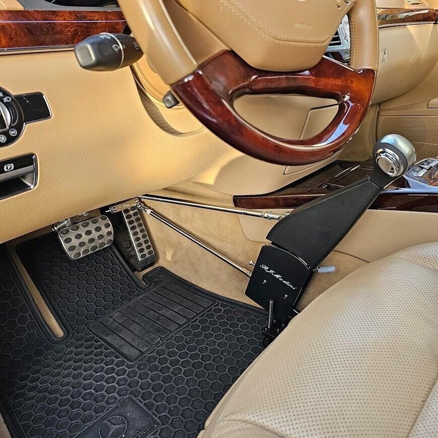 Hand Controls for Disabled Drivers Push and Pull for Automatic Cars, A Permanent, Safe Install Hand Control. Disabled/Handicapped