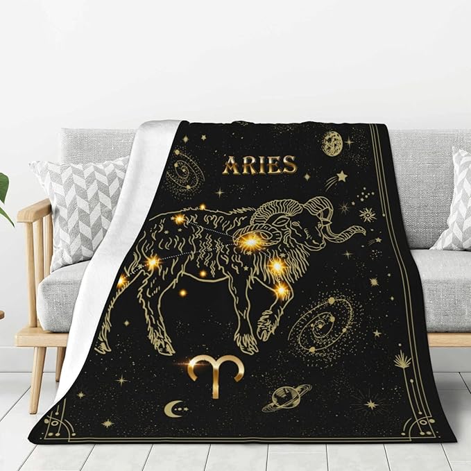 Aries Zodiac Blanket 60