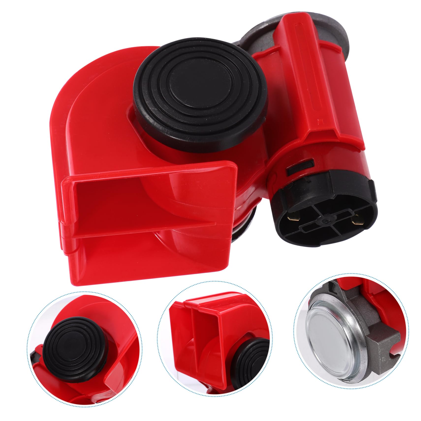 Gatuida 2piezas Bocina De Aire Eléctrica Para Camiones y Motocicletas Claxon Compacto De Sonido Potente y Fácil Instalación Diseño Atractivo y Versátil