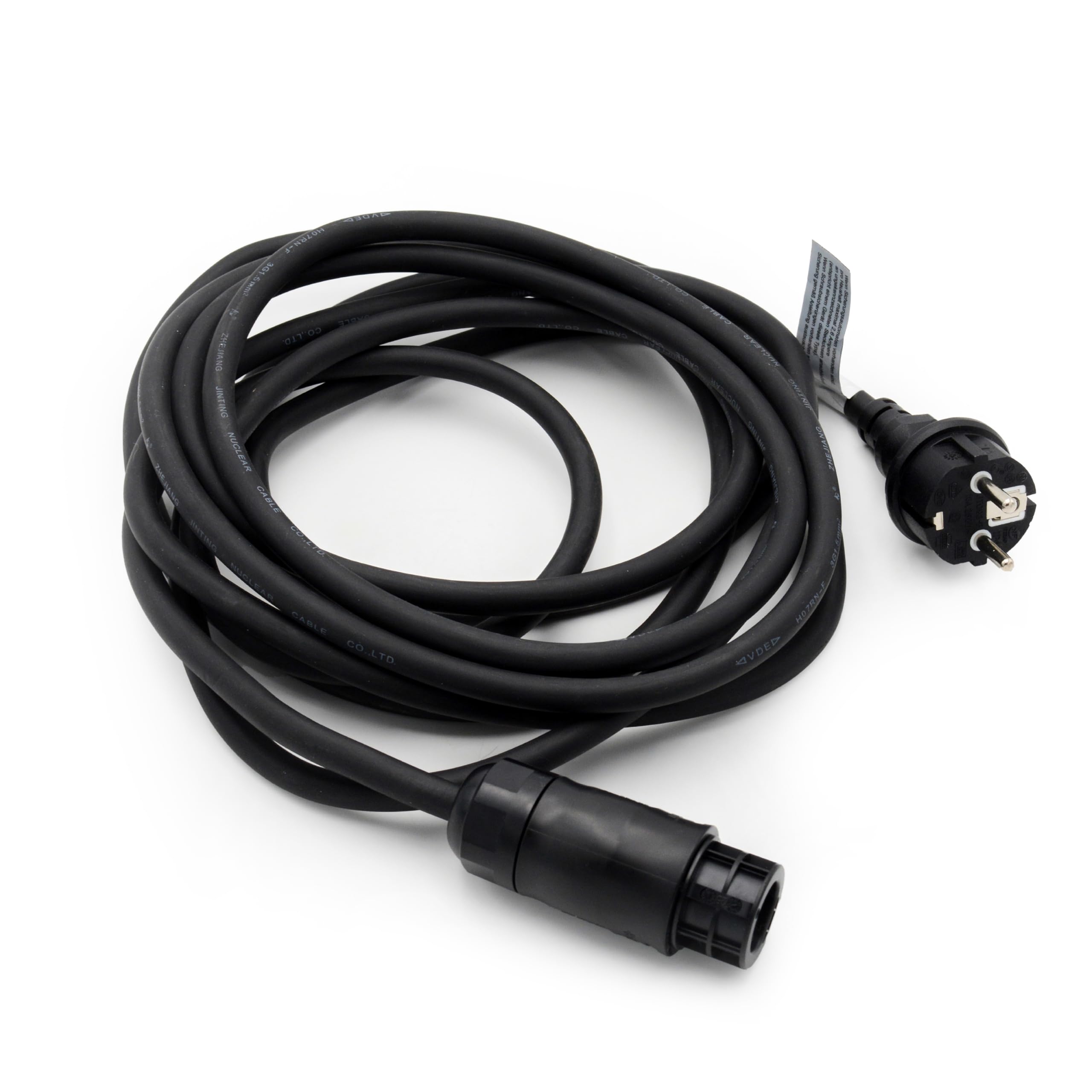 Technaxx Kabel przyłączeniowy z baterią gniazdo BC01 od falownika do gniazda Schuko, kabel gumowy H07RN-F 3 x 1,5 - kabel do podłączenia TX-211 (długość 5 m)