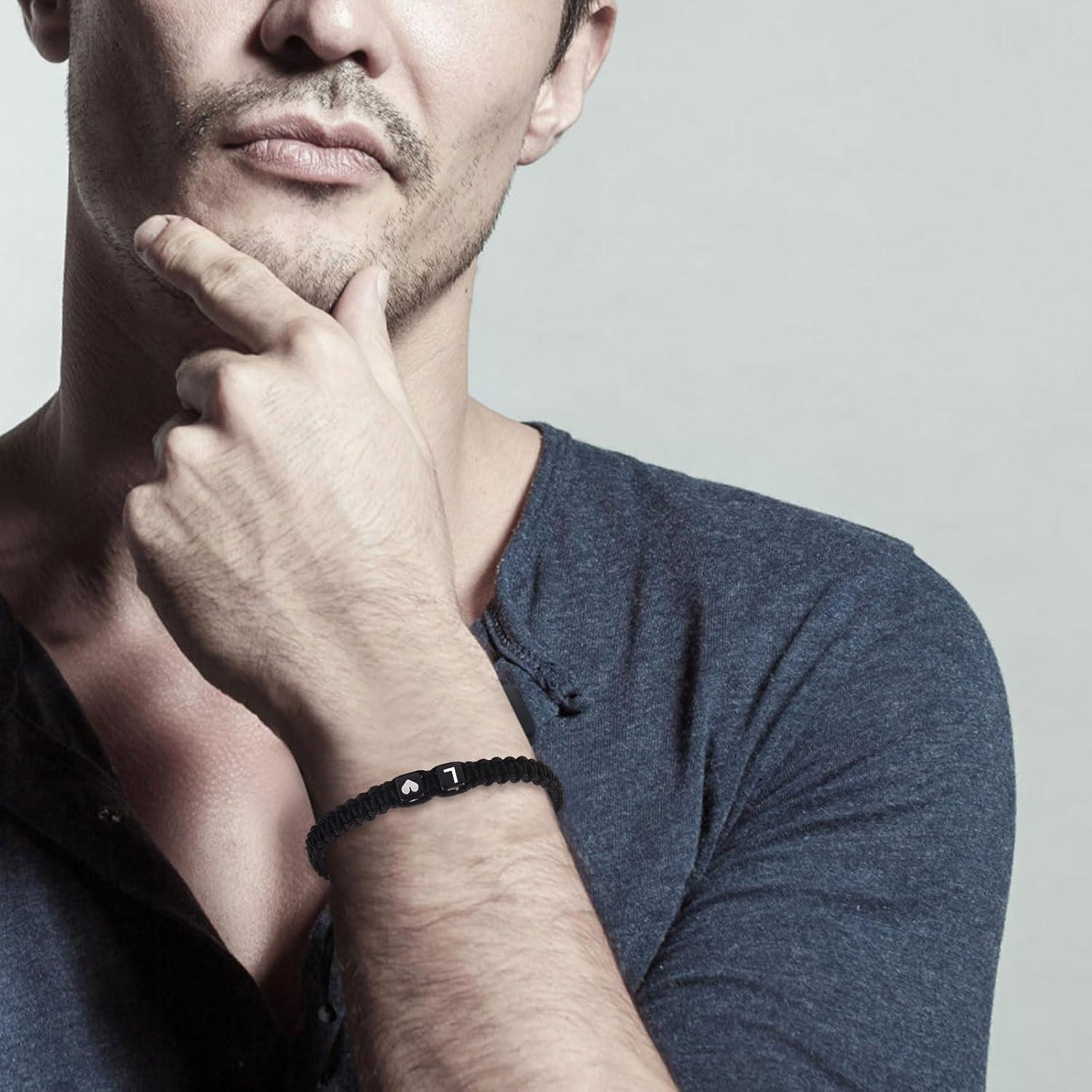 Initial Bracelet for Men Women, T Charm Letter Bracelets for Teen Girls/Boys, Handmade Rope Braided Bracelet, Best Friend Bracelet (T) 4 71uBryLUjkL. SL1500