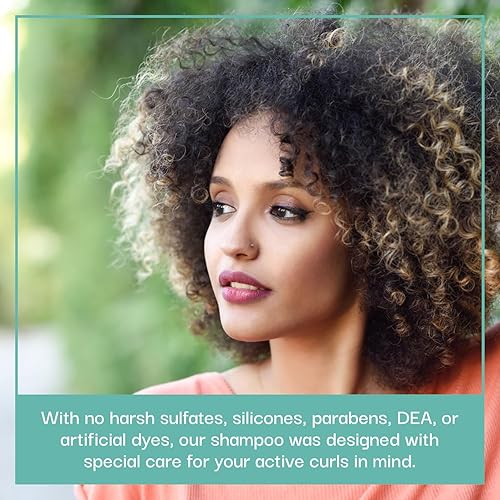 Miniatura 3 de Step It Up Champú para cabello ondulado, rizado, rizado y rizado, sin sulfato, parabenos, silicona, ftalatos, DEA y tintes, 8 onzas, ingredientes