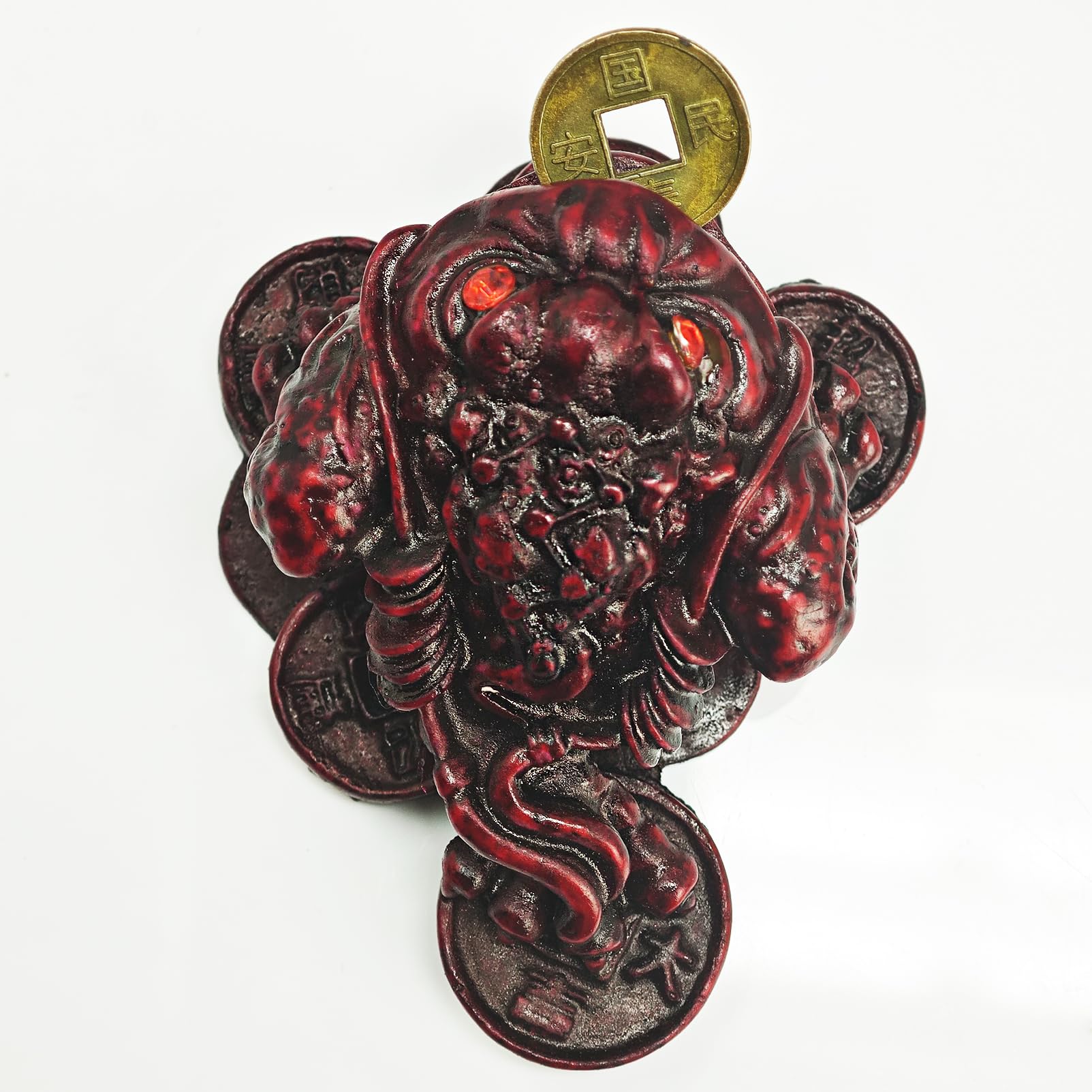Bracelet Feng Shui Avec 3 Pièces Chinoises - Porte-bonheur Richesse, Neuf Sans Boîte