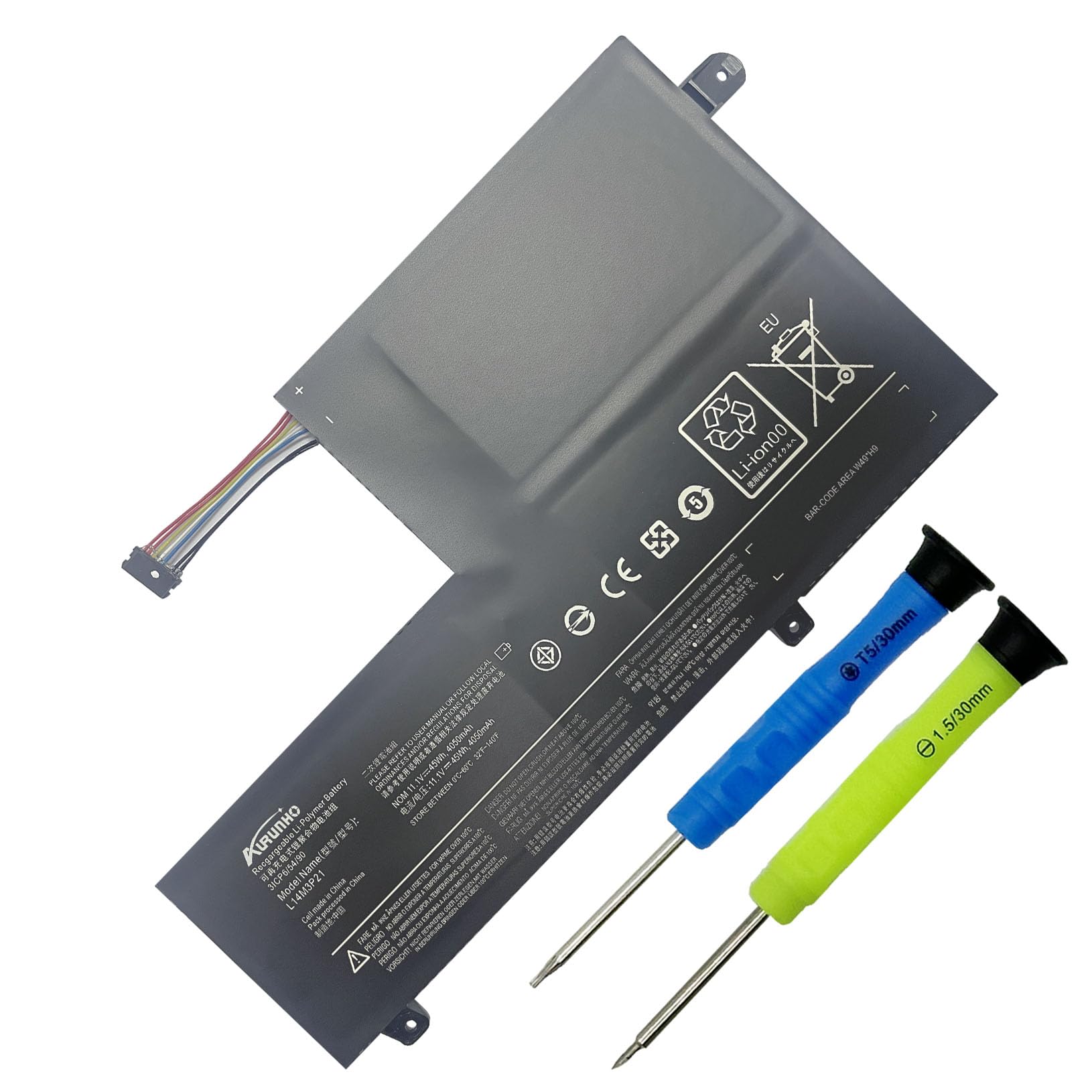 Amazon.com: AURUNHO L14M3P21 45Wh Laptop Battery Replacement for