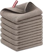 Vista 107 de Nialnant Paquete de 6 toallas de mano de cocina, grandes toallas de té de cocina 100% algodón, paños de cocina para secar platos 13x28 pulgadas