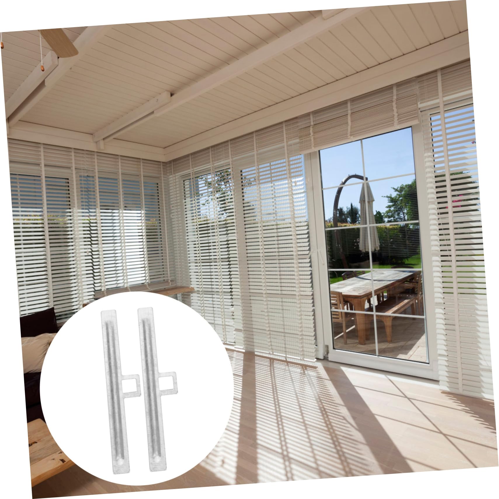 HOLIDYOYO 10pcs Vertical Blind Repair Tabs Hangers for Window Blinds Easy Install Vane Savers Replacement Parts Compatible Styles Minimalist Design