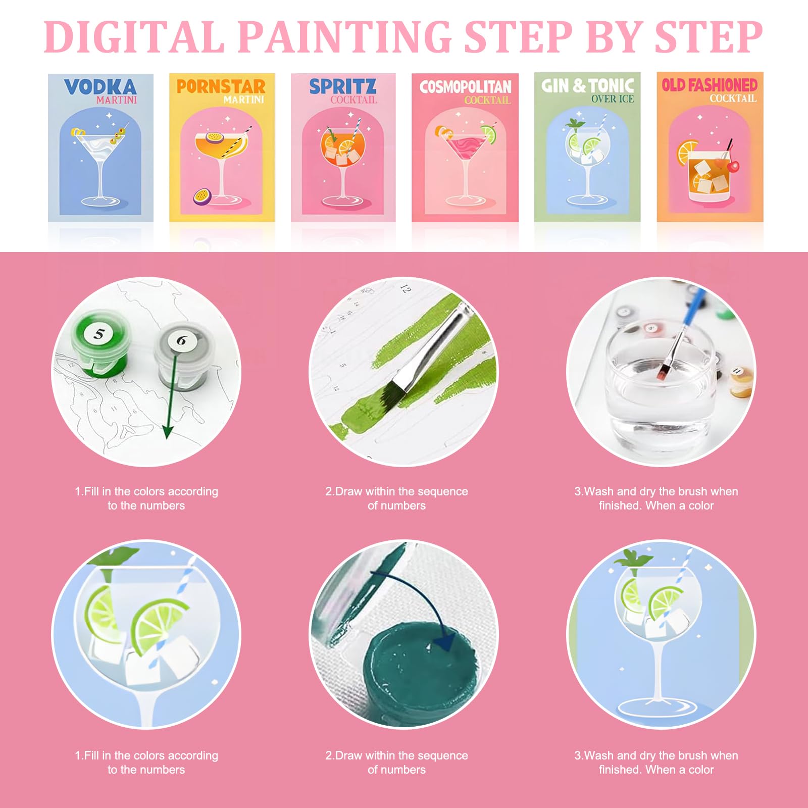 Peinture Par Numéros Chat Adulte Kit Peinture Par Numéros Chat - Toile Colorée HD - 3 Pinceaux Inclus - Déco Murale DIY Adulte Peinture Numéros