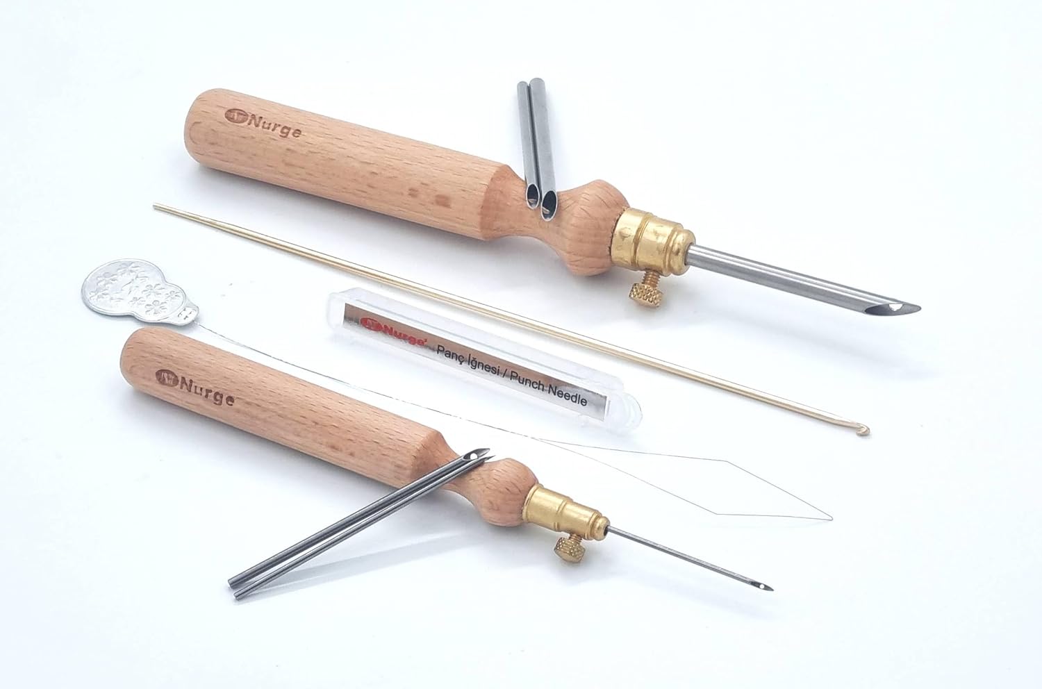 Nurge Premium Quality Punch Needle Kit, 3mm4mm5mm,1.2 mm