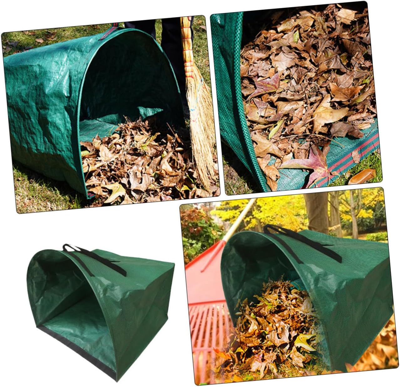 ORFOFE Large Capacity Leaf Collection Bag Garden Waste Pouch for Easy Cleanup and Outdoor Use for Camping Gardening and