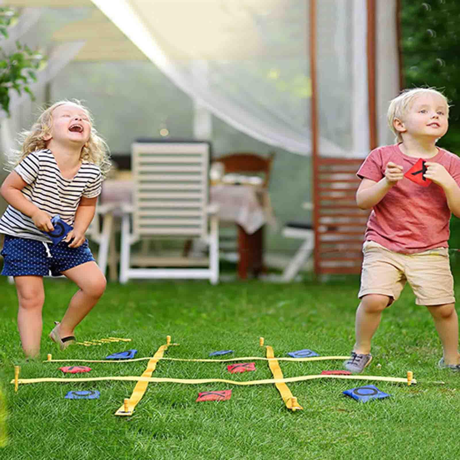 Juego de lanzamiento de jardín, juegos de lanzamiento de jardín grande para el patio trasero, juego de fiesta interactivo para jardín, celebraciones familiares, fin de semana, escuela, patio, exterior