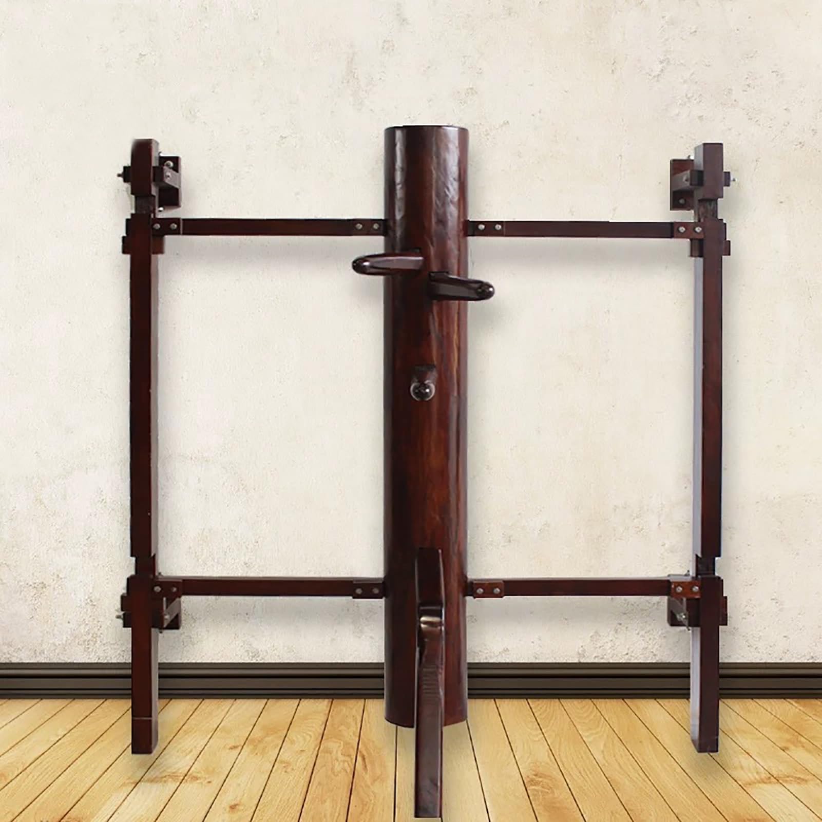 Heavy Duty Wall Mount Wood Wing Chun Adjustable Frame Target Training Dummy IP Man Martial Art Kung Fu