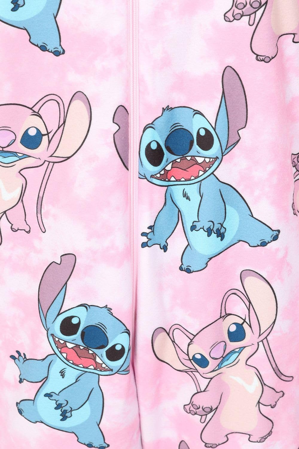Disney Lilo et Stitch Stitch & Angel Grenouillère en polaire rose pour enfant
