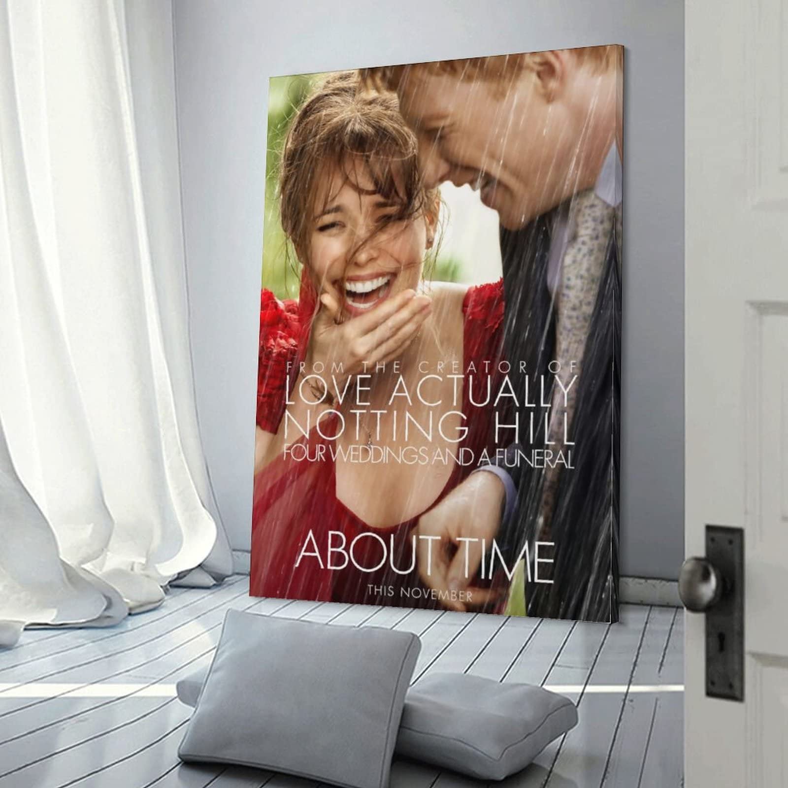 Poster di film di fantascienza della commedia romanza sul tempo, pittura decorativa su tela, per soggiorno, camera da letto, 60 x 90 cm
