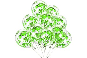Green Confetti Balloons, 50 Pcs 12inch Green Latex Balloons