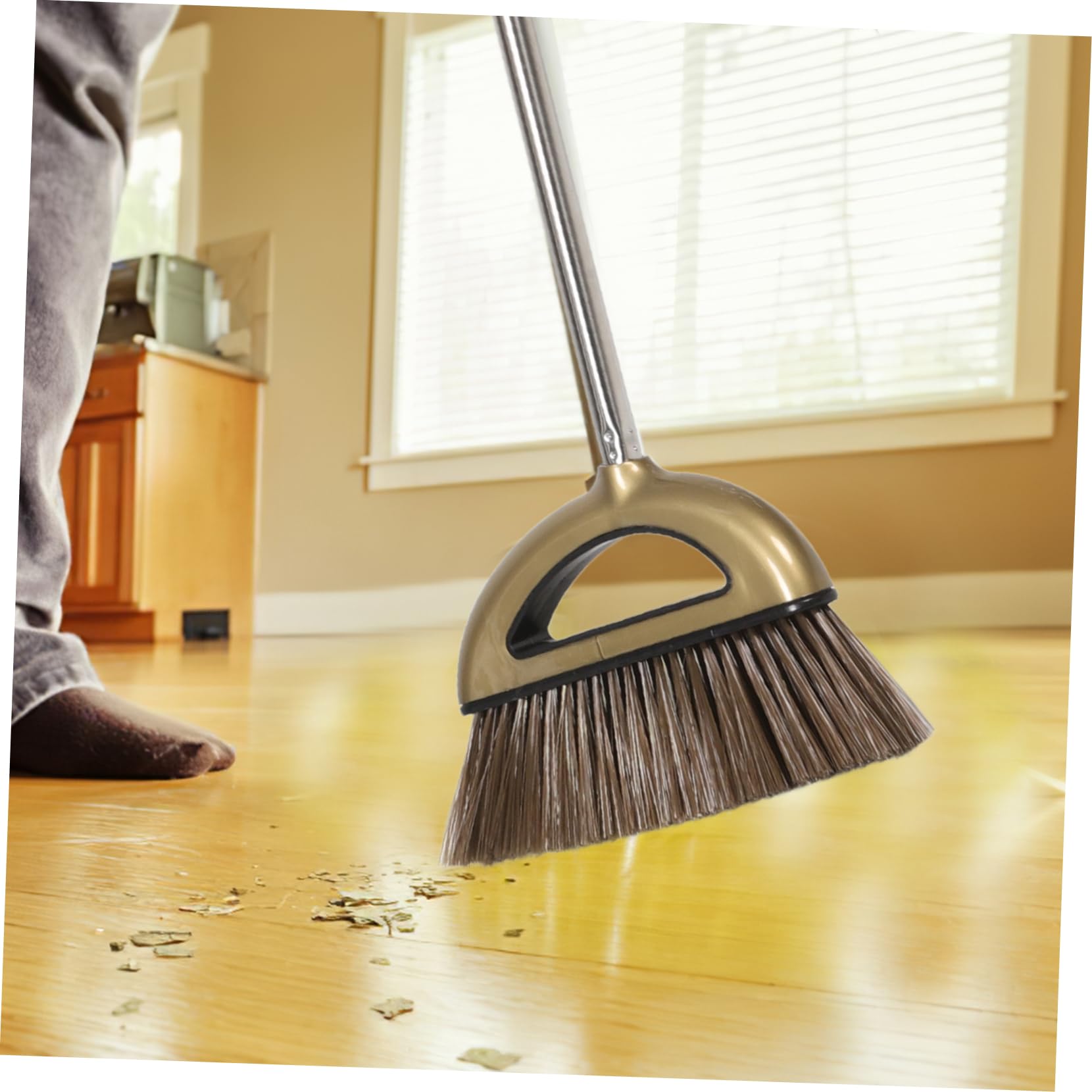 Generisch Besen und Schaufelset mit Langem Griff Kehrschaufel für Zuhause Praktische Staubschaufel und Besen für Schnelle Bodenreinigung
