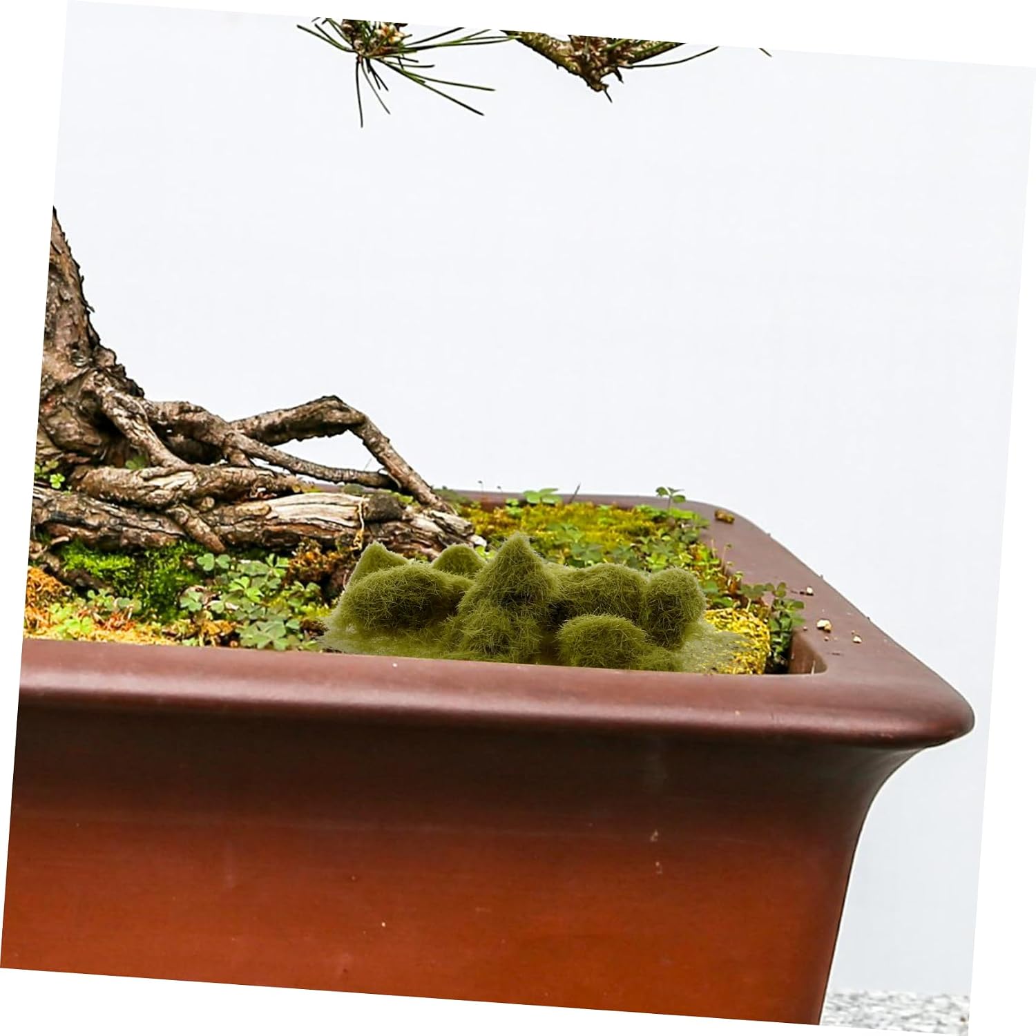 Lifelike Faux Moss for Indoor Plants Bottle Realistic Decorative Moss for Crafts Terrariums and for Home Office and Garden Decor