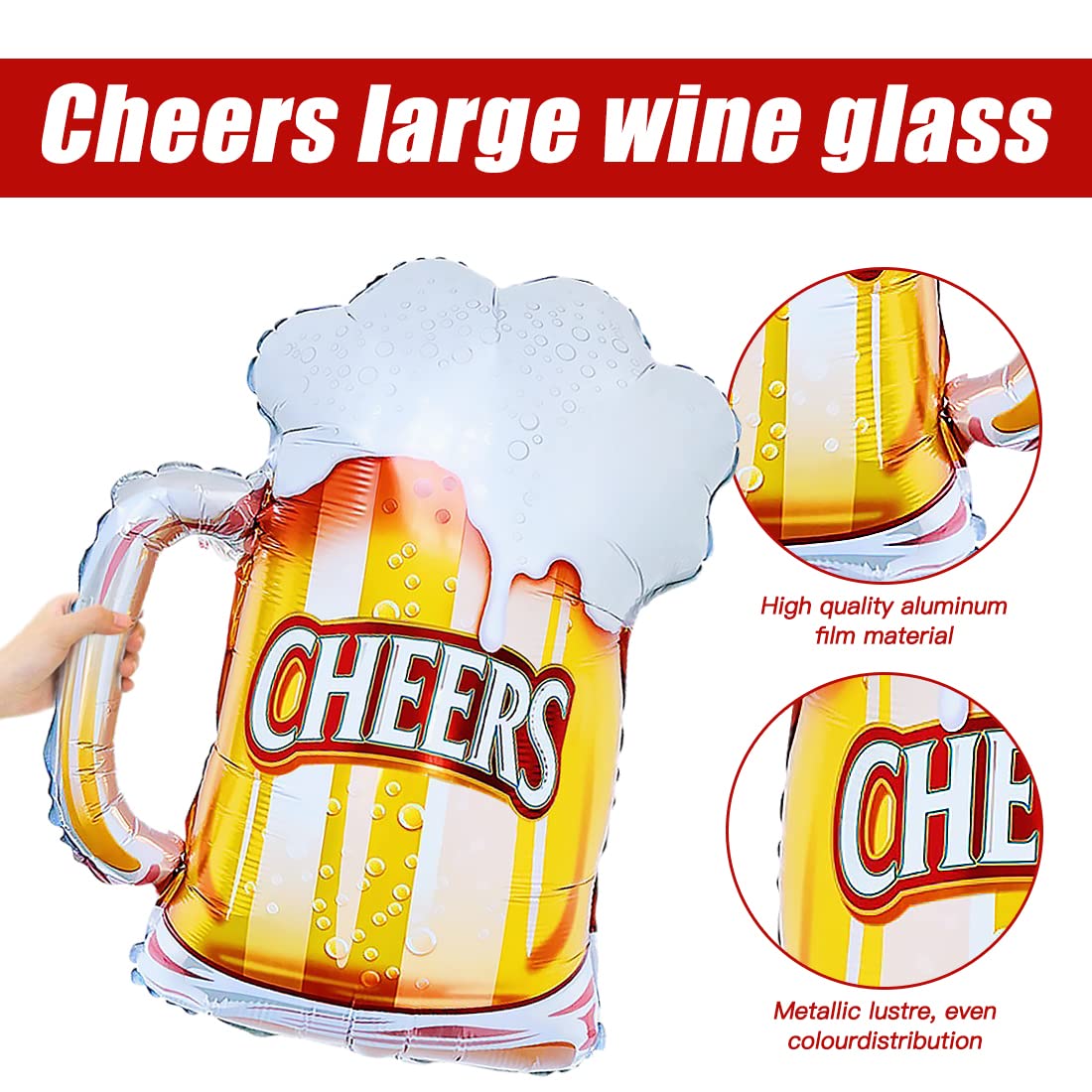 DOBO® bierpul met 3,5 liter schenktuit, ballonvormige ijsbak voor Chill