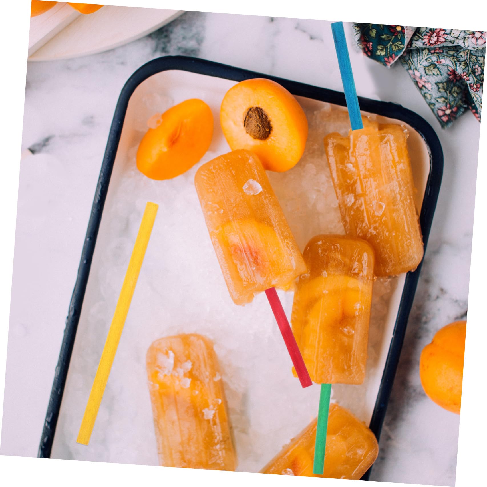 INOOMP 500 Palitos de Helado de Madera para Manualidades Mango Cómodo y Superficie Lisa, Ideales para Hacer Juguetes de Madera y Proyectos Creativos
