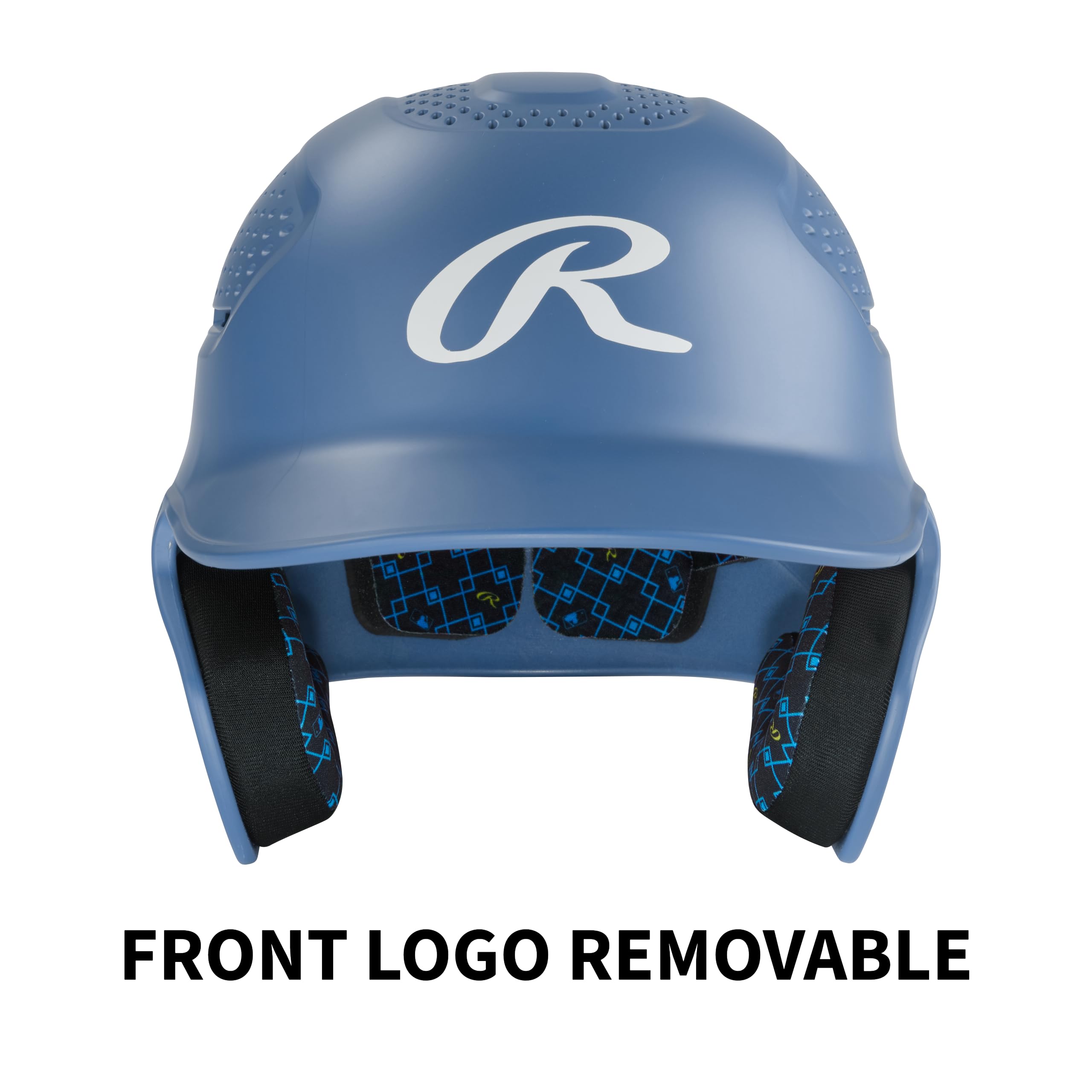 Rawlings Casco de bateo de béisbol RX2 Series | Mate | Senior | Azul Columbia