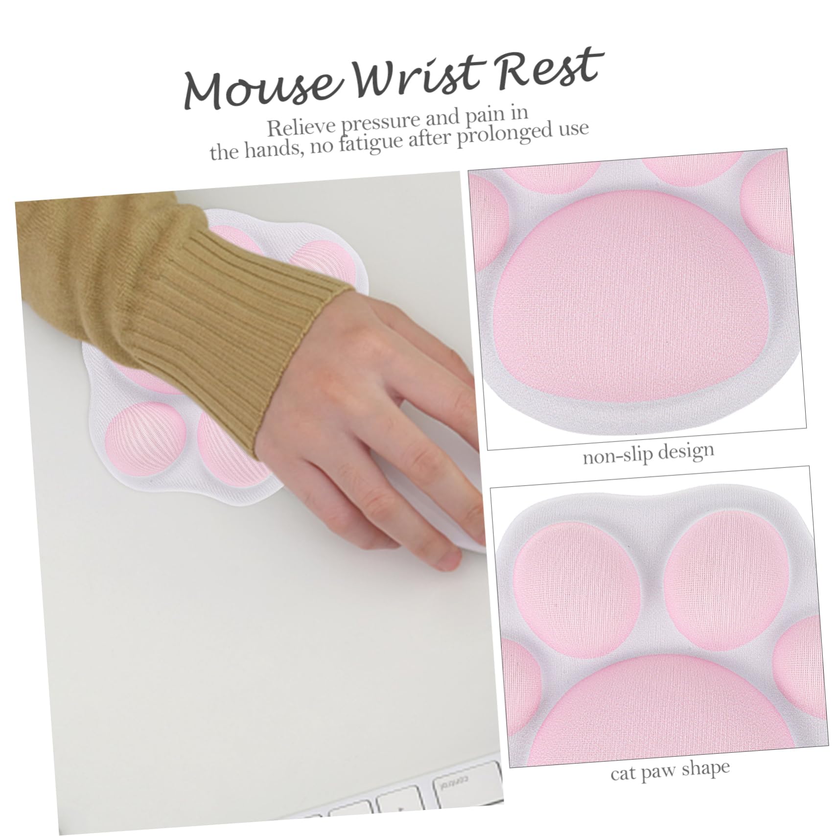 4 Pezzi Mouse Poggiapolsi Pad Desktop Pad Laptop Pad Zampa Di Gatto Poggiapolsi Pad Per Laptop Polso Mouse Pad Tastiera Pad Zampa Di Gatto Polsino Pad Computer Pad Pad Ergonomico