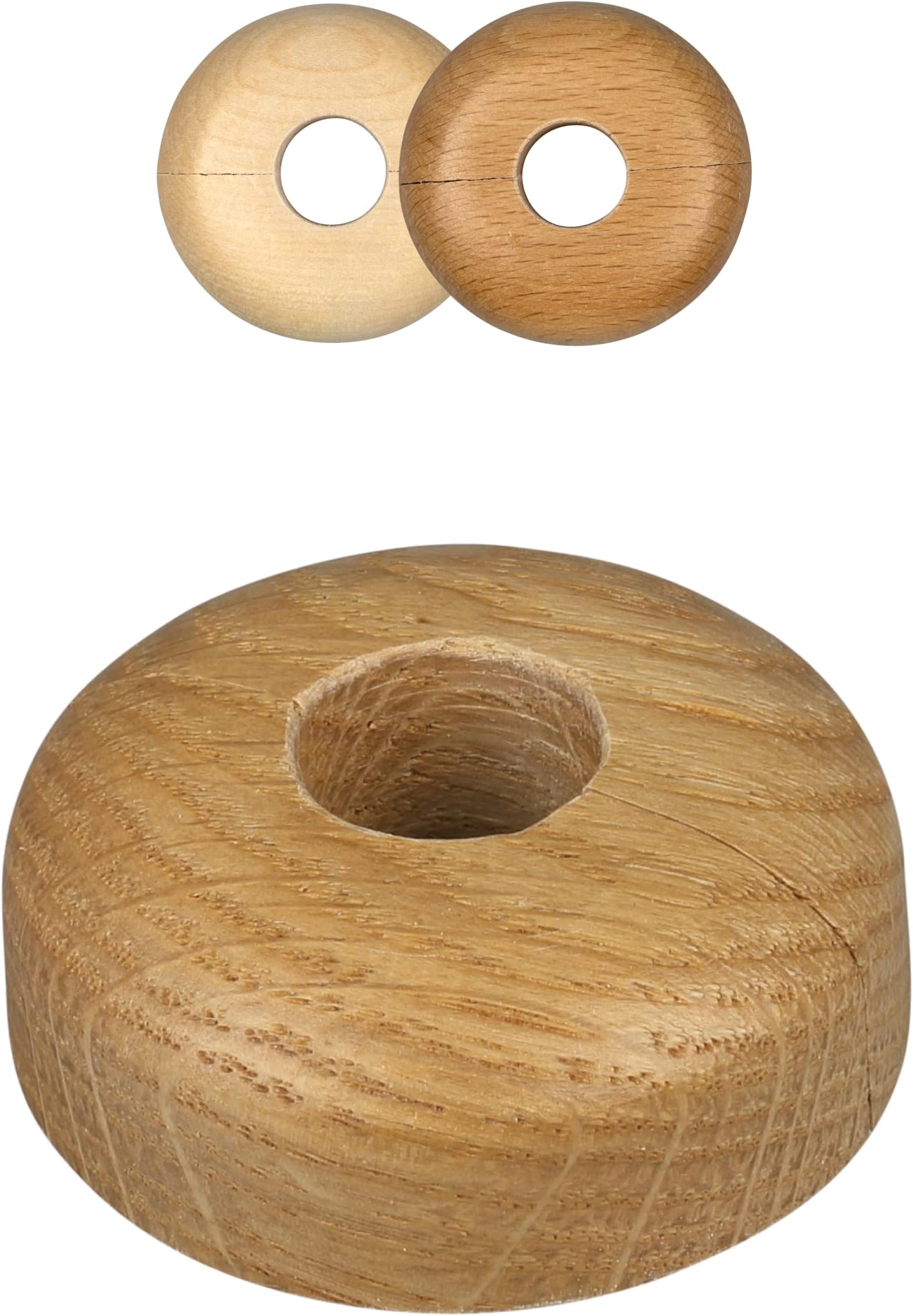 Heizungsrohr Rosette – Abdeckung Für Rohre, Verschiedene Größen, Einfache Montage, Weiß (34 Mm)