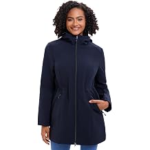 ROYAL MATRIX Women's Waterproof Softshell Jacket Hooded Breathable Windbreaker Rain Jacket
