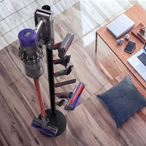 Miniatura 8 de Soporte de almacenamiento compatible con aspiradoras y accesorios inalámbricos V15 Detect V11 V10 V8 V7 V6, estación de acoplamiento de suelo, Negro