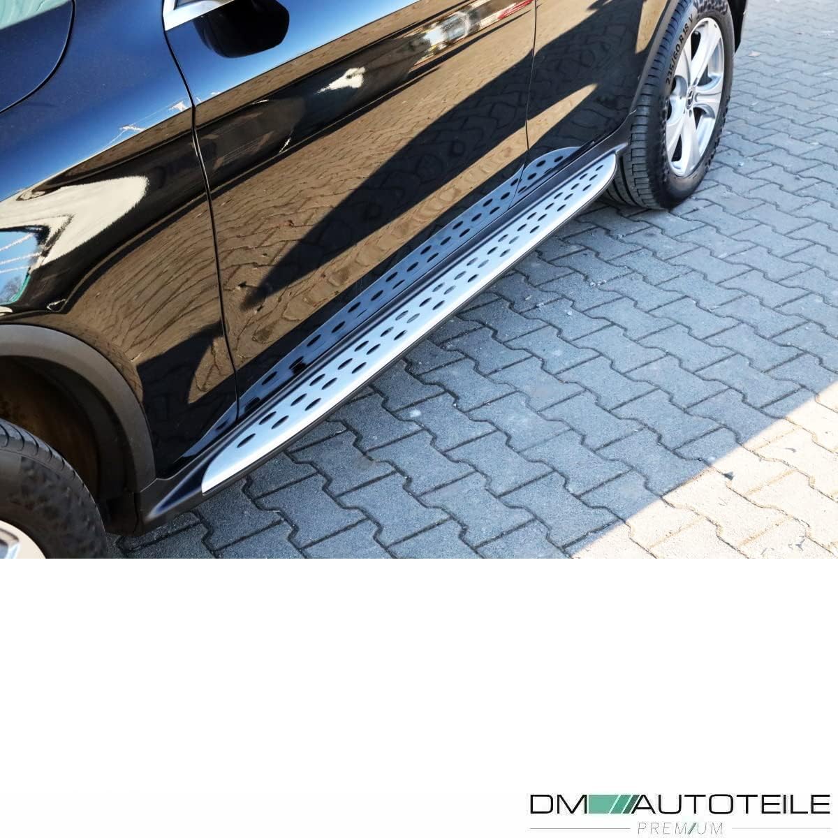 TaKesh 2 Pièces Jupes latérales Voiture, pour Mercedes GLC X253 + Coupe C253 2015-2019 Marchepieds Latéraux de Voiture Aluminium PéDales Anti-Collision