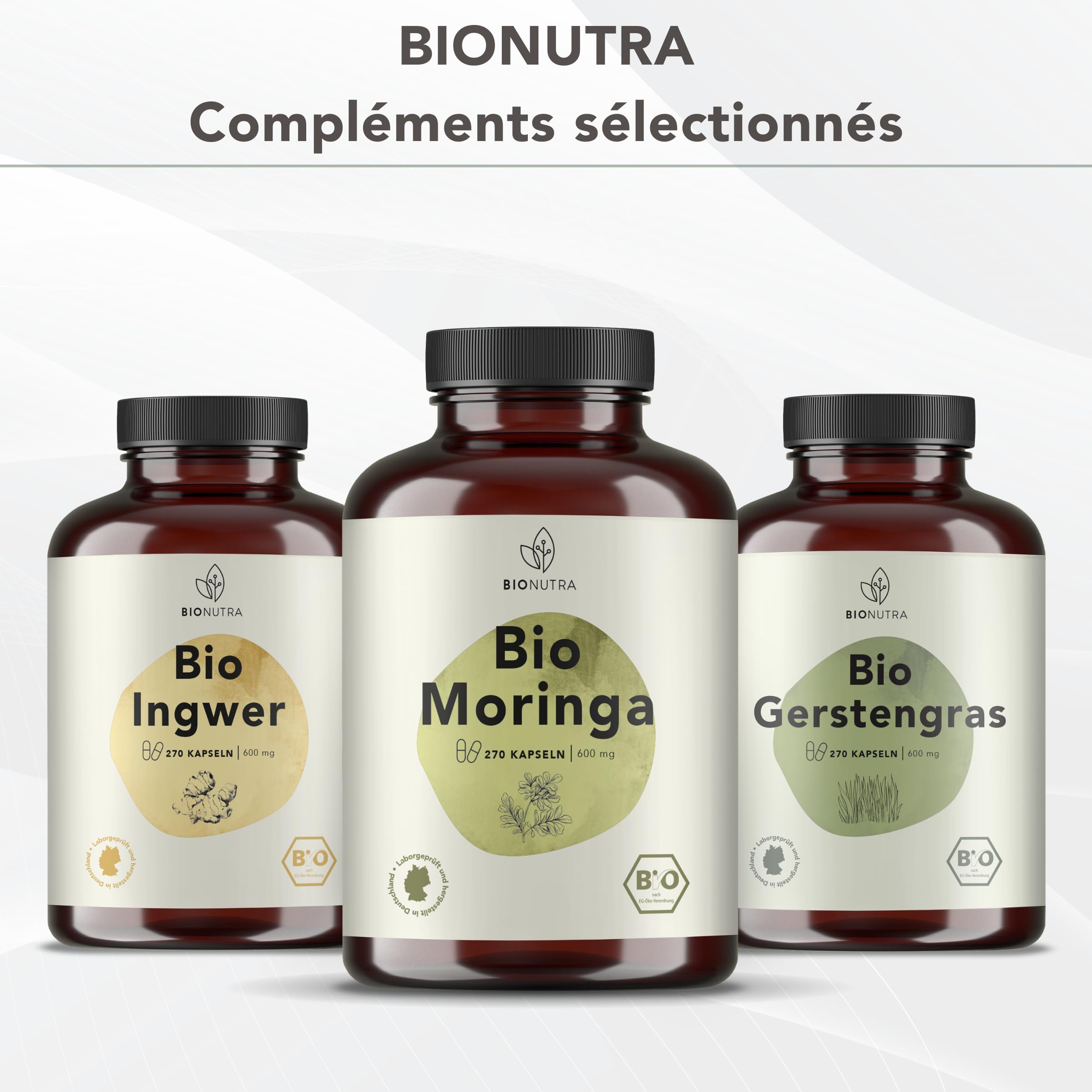 BIONUTRA® Gélules d’iode bio hautement dosées – issues de kelp brun bio d’Écosse, 200 µg/jour, contrôlées résidus, fabrication allemande, véganes, sans additifs, 365 gélules x 300 mg