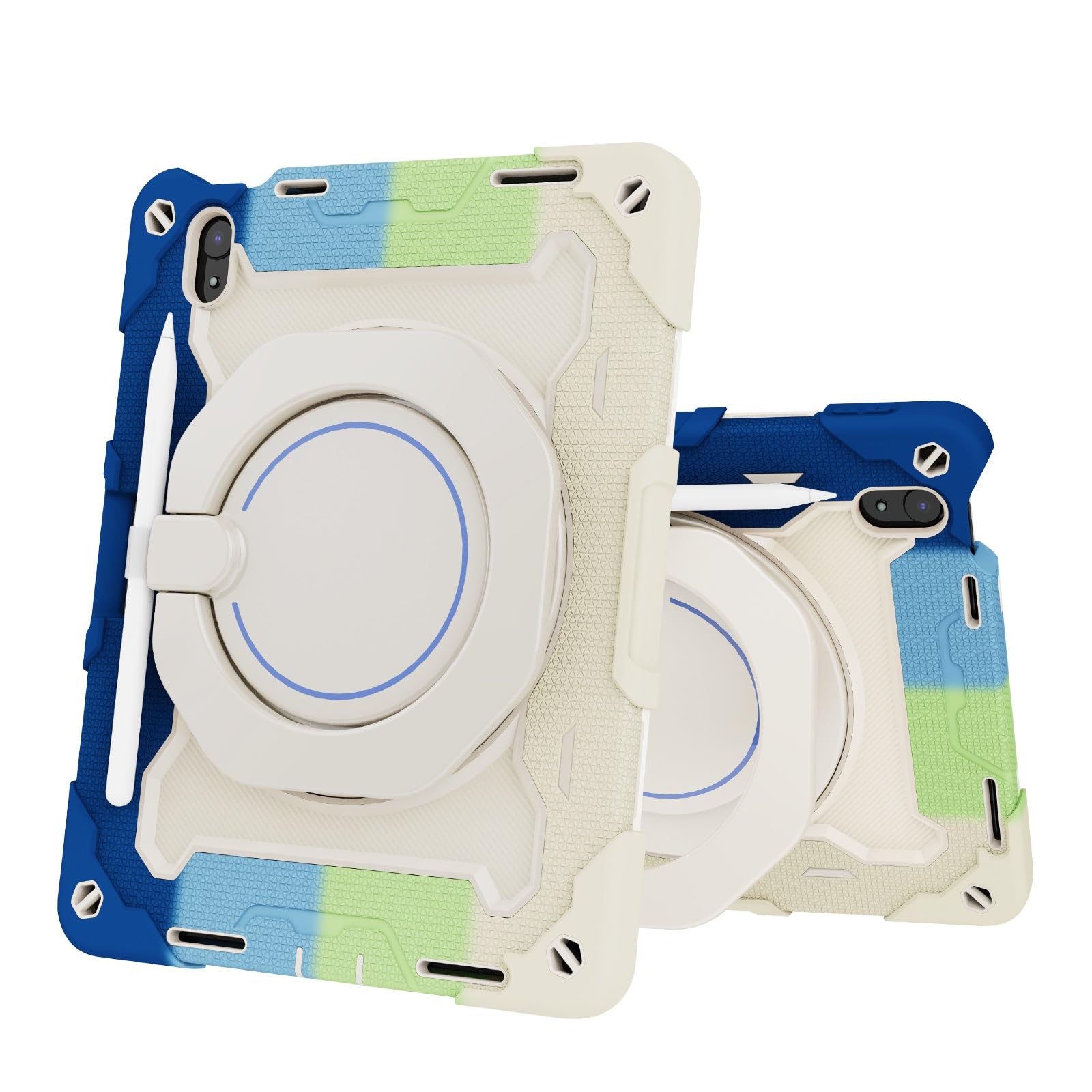 Étui pour enfants compatible avec iPad 11e génération A16 bleu - 8