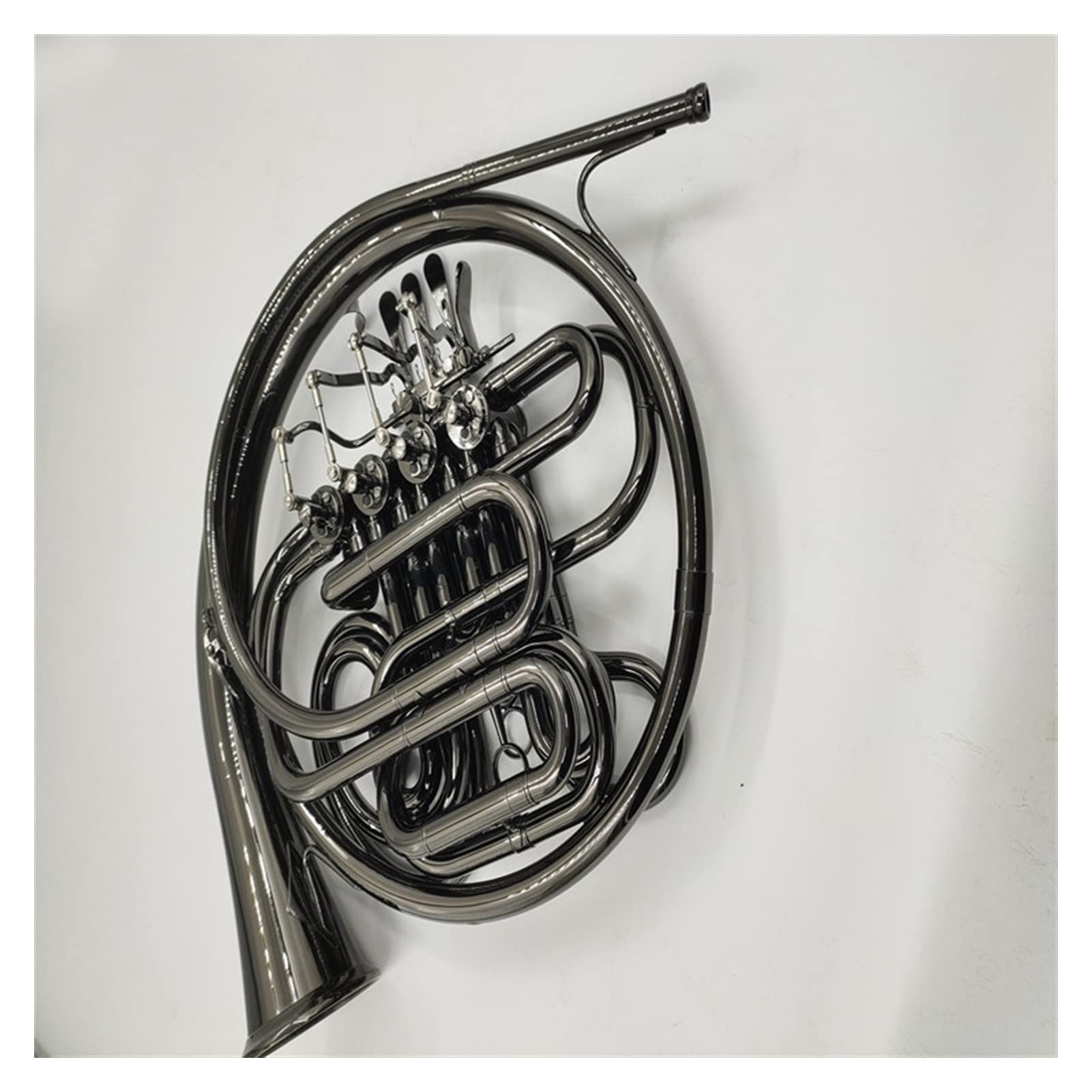 フレンチホルン 4バルブ ニッケルメッキ仕上げ 訳あり フレンチホルン