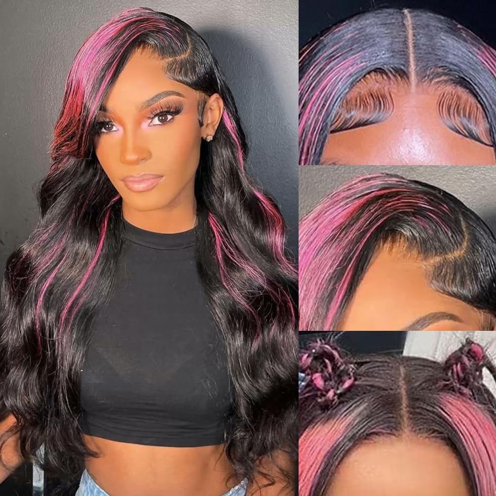 Amazon.com : Avolo 28 Inch Ombre Lace Front Wig Human Hair  display picture 2