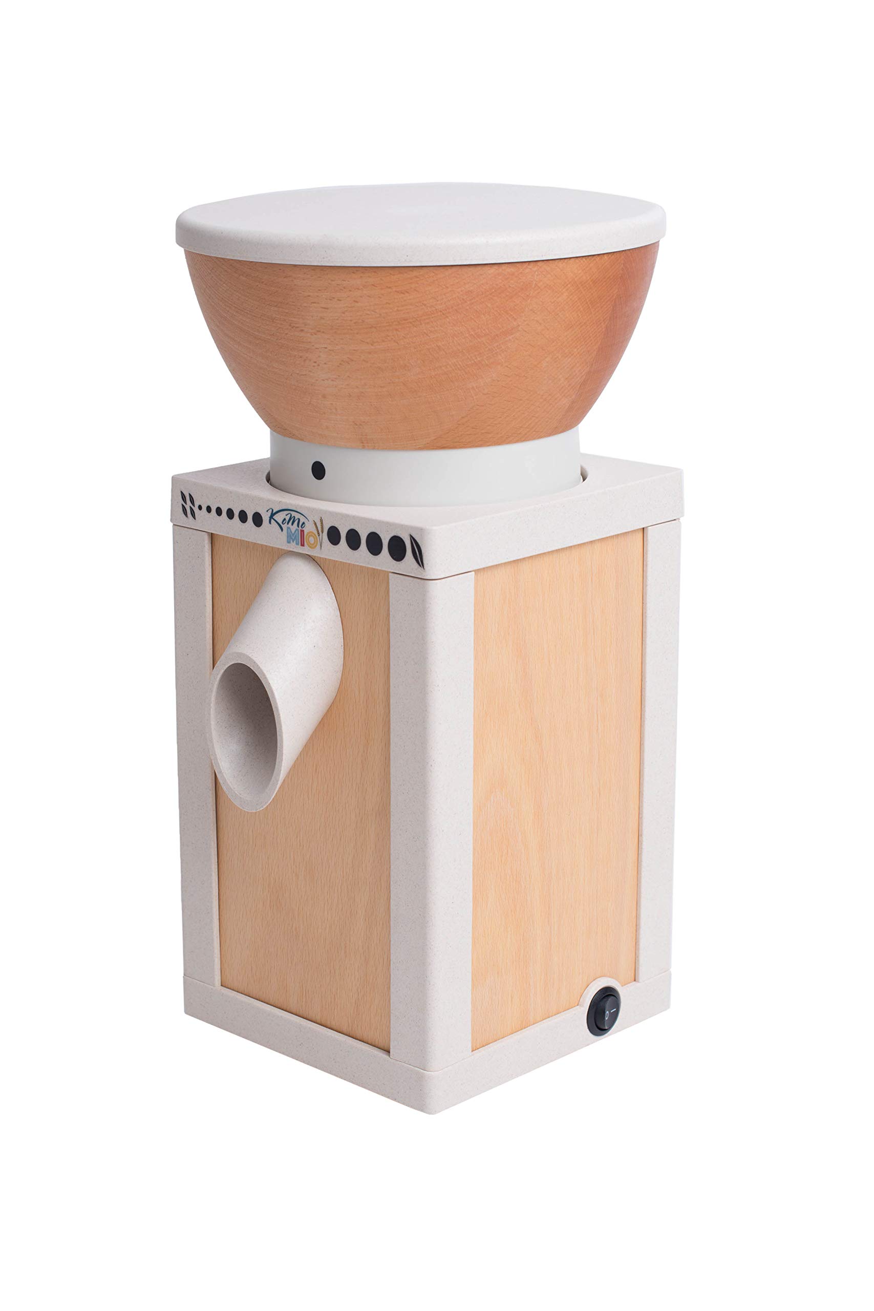 KoMo KoMoMio mulino per cereali | Natura/Bianco | 400 Watt | materiali innovativi