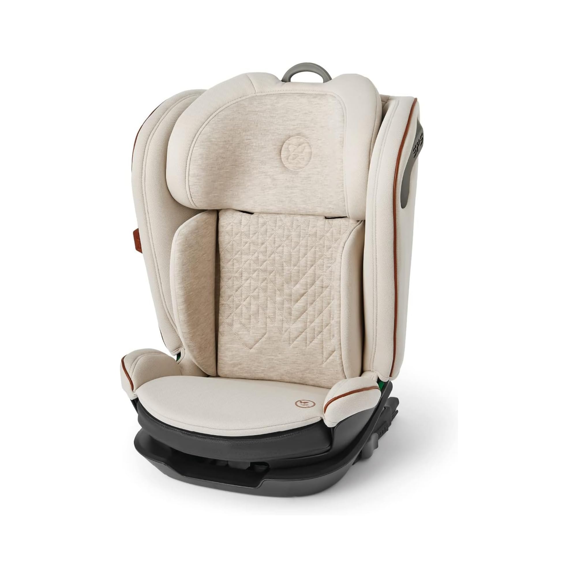 Discover i-Size High Back Booster Seat - Isofix Car seat - Lightweight - Car Seats For 4 to 12 Years - Almond