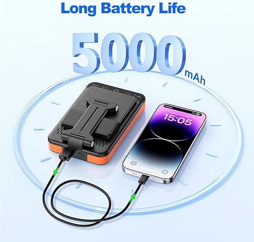 Miniatura 3 de JTEMAN Soporte de teléfono con altavoz Bluetooth con función de carga, soporte delgado plegable portátil, regalos de cumpleaños para hombres y