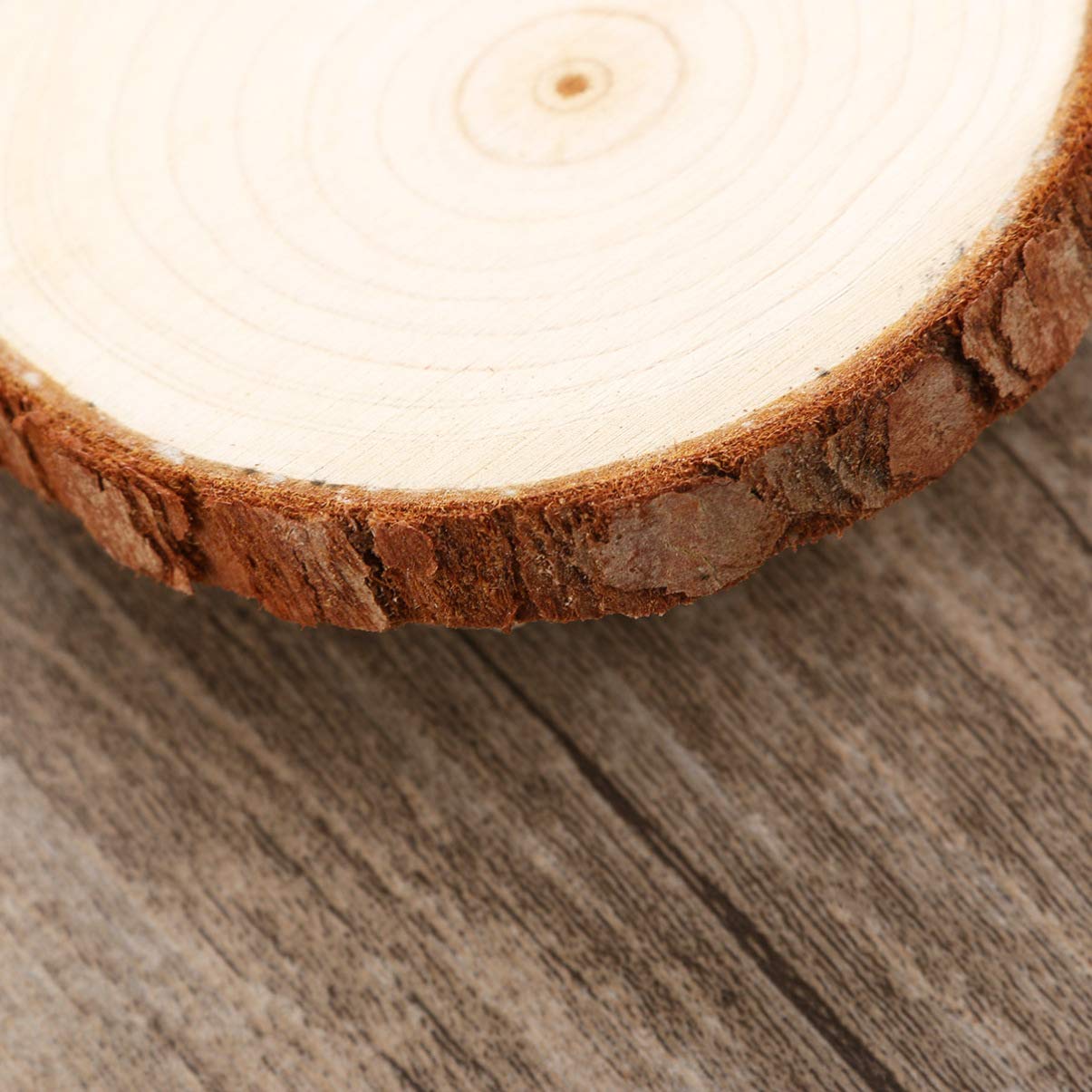 STOBOK Dischi in Legno Decorativi 7-9cm 10 Pezzi per Centrotavola, Fai da Te e Decorazioni Matrimonio