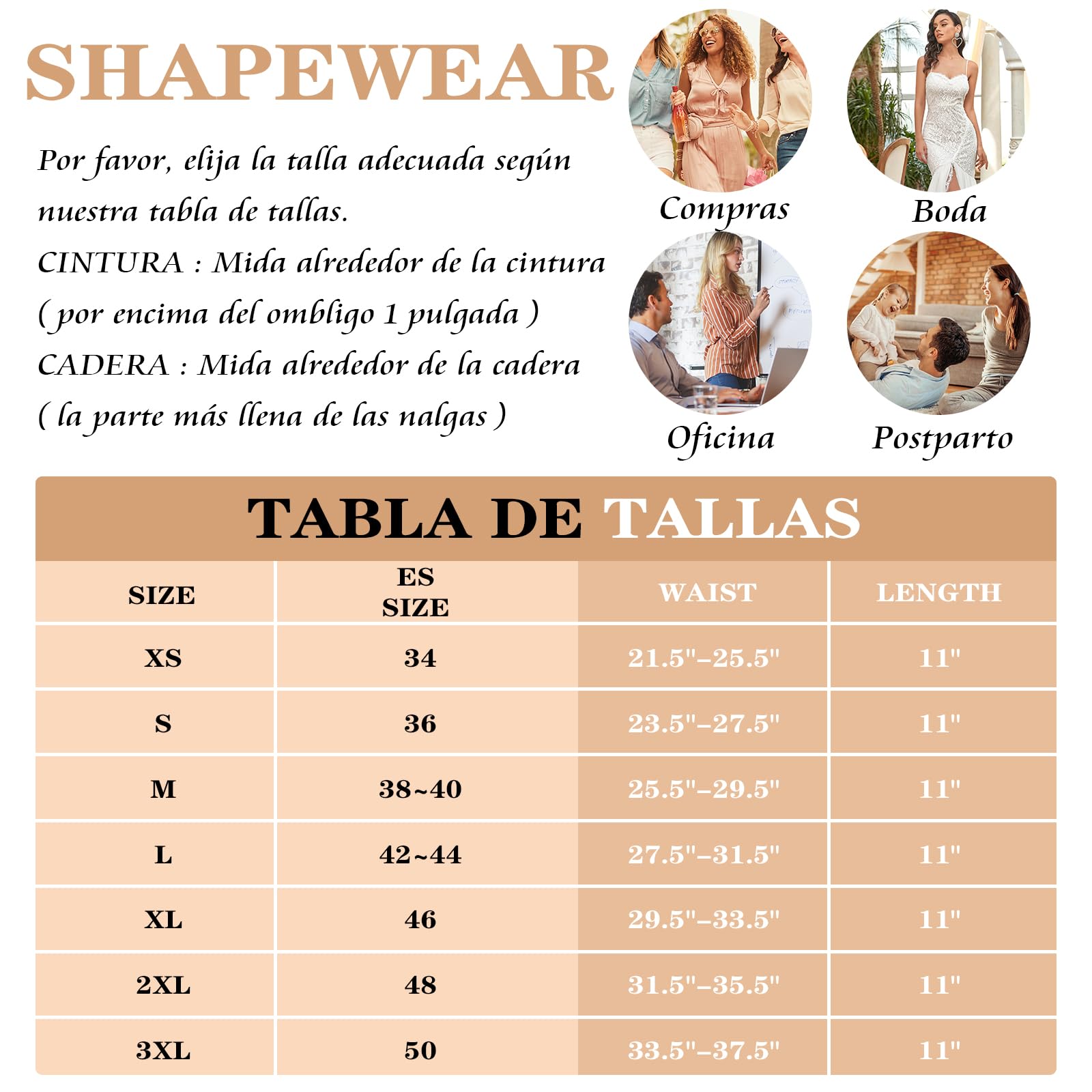 YARRCO Fajas Reductoras Mujer Abdomen Moldeadora Corset Reductor Adelgazante Waist Trainer Bustier Top Cintura Faja Postparto Cinturón Faja Colombiana Corsé Shapewear Ajustables